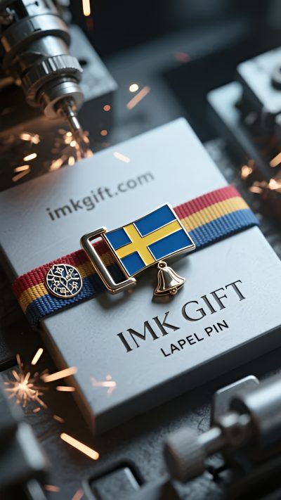 in986-Blå-och-guldfärgad-slips-Hitta-det-eviga-hjärtat-i-liljekonvaljens-spänne